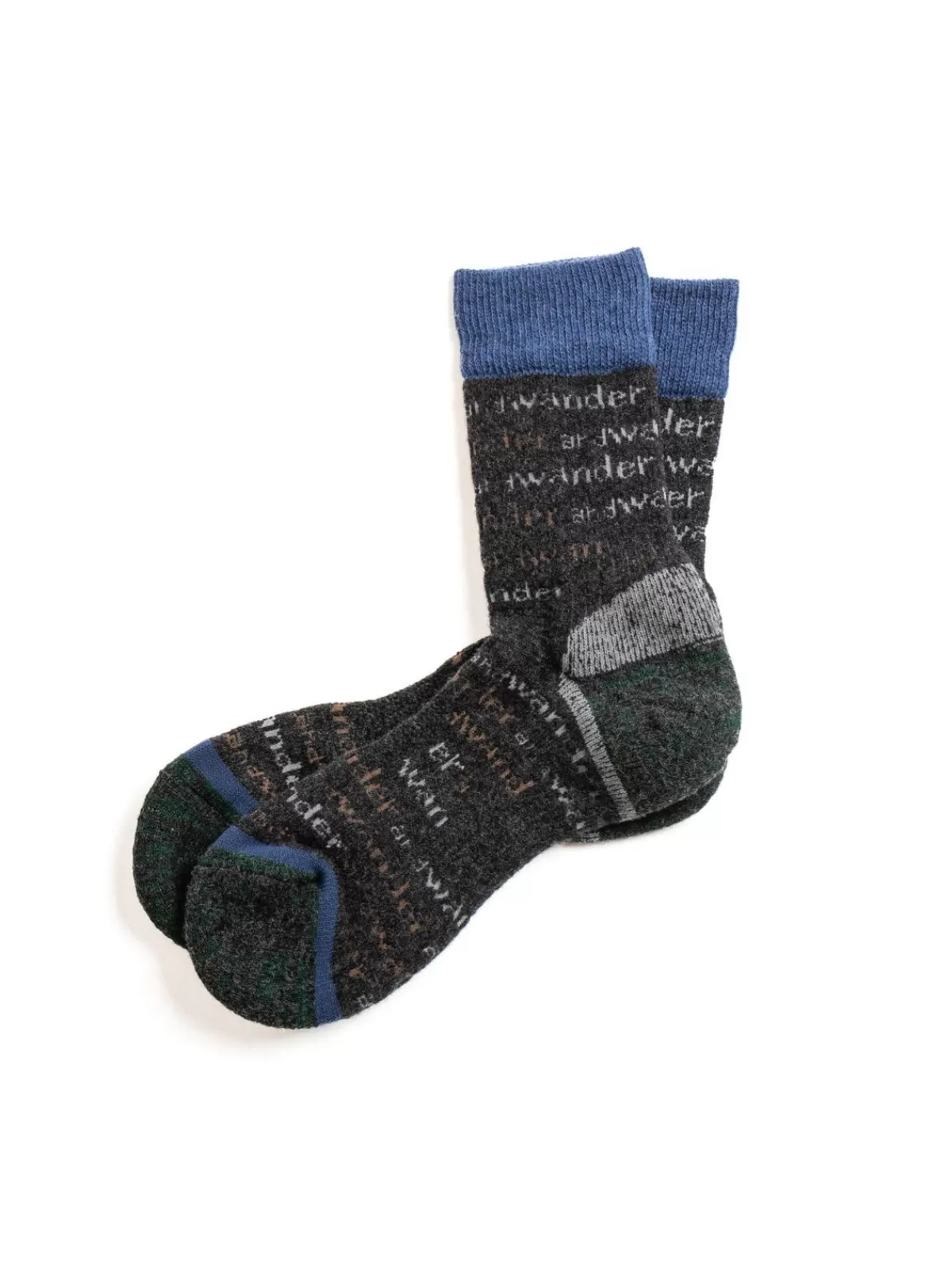 Wool Sock Charcoal^and wander New