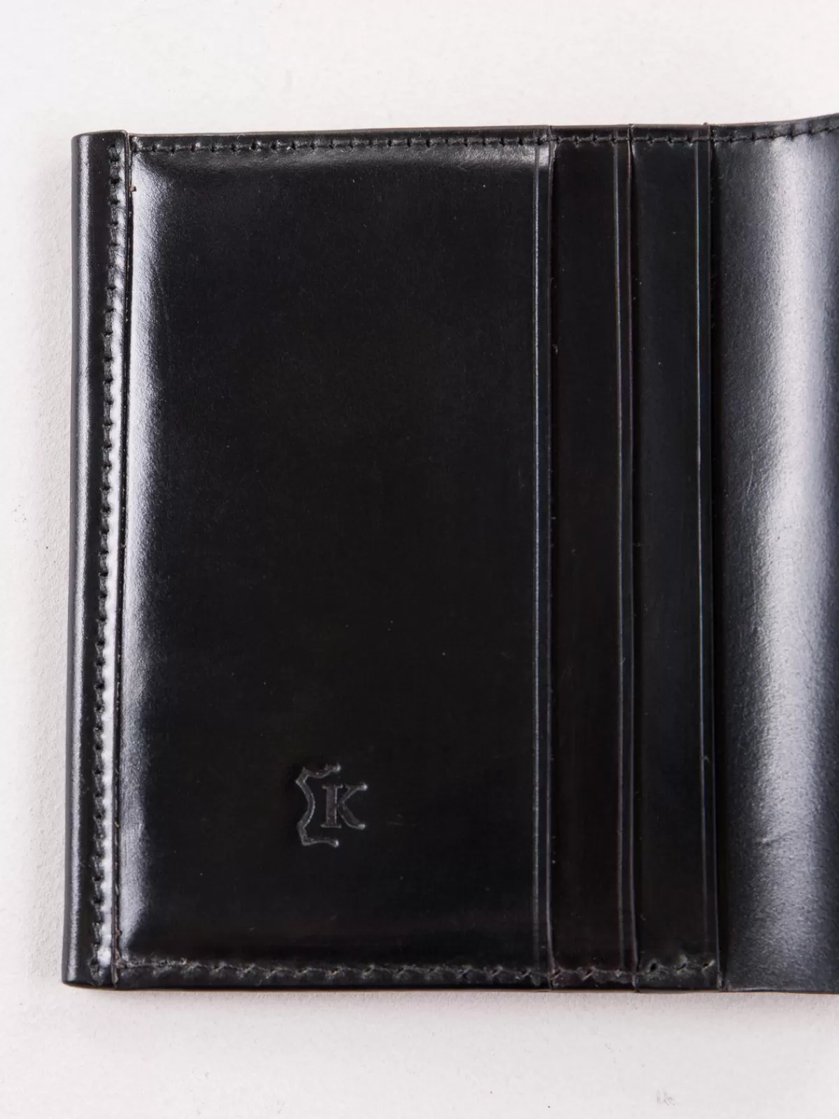 Black Horween Cordovan 3 3 Wallet^KREIS Discount