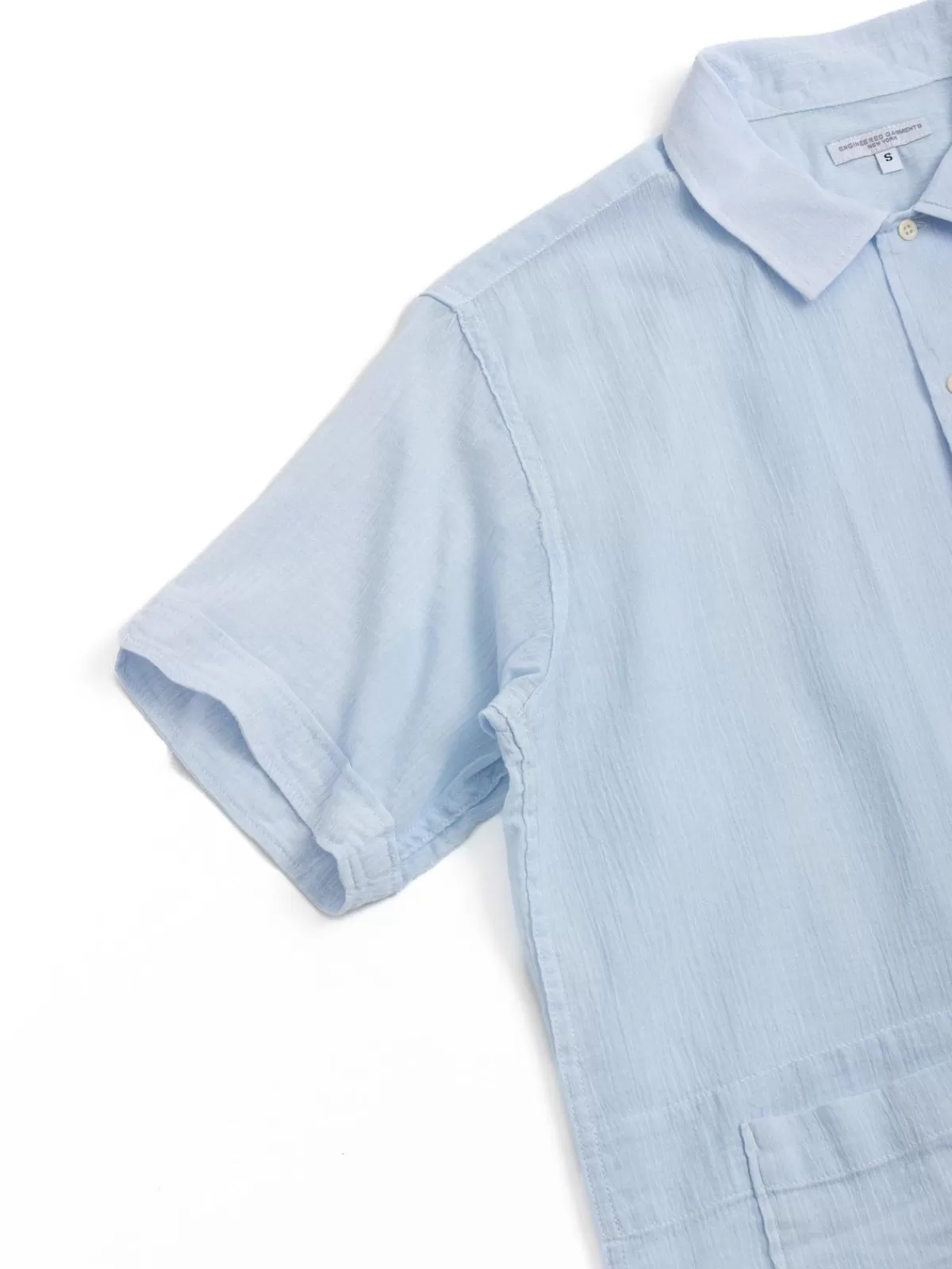 Camp Shirt Cotton Crepe Lt. Blue^Engineered Garments Fashion