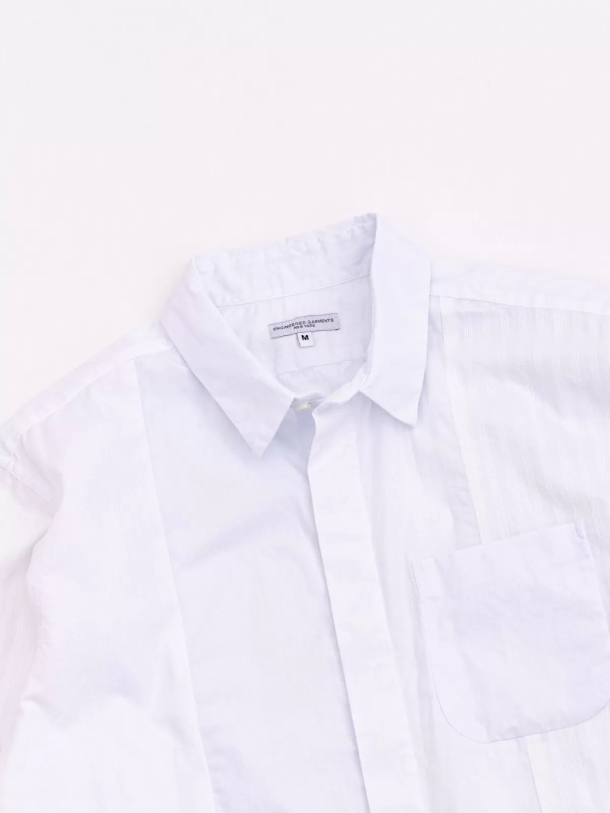 Combo Short Collar Shirt White Pima Cotton^Engineered Garments Shop