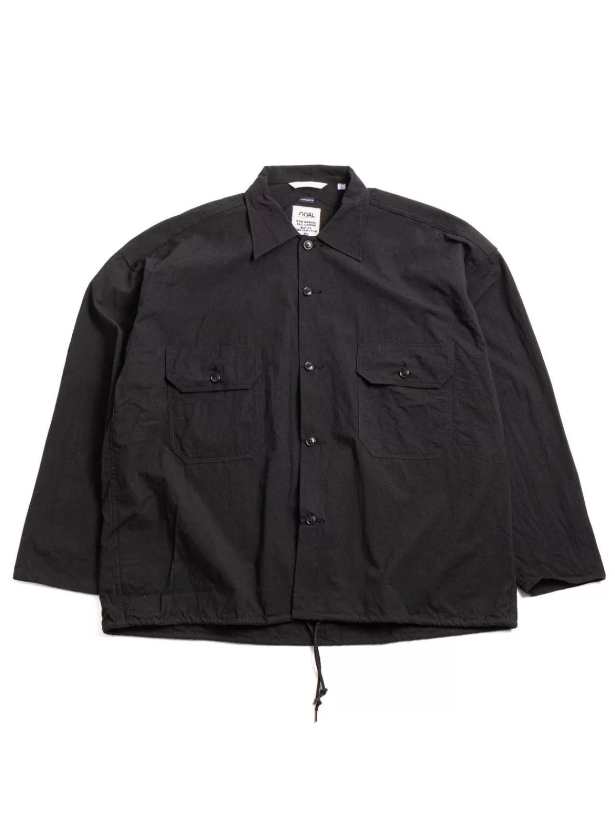 Cotton Wool Deck Shirt Black^Nanamica Flash Sale