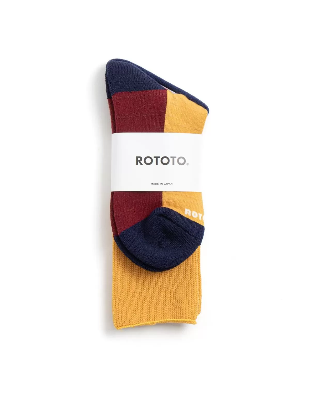 Hybrid Pile Crew Socks Merino Wool Ylw/Bur/Nvy^RoToTo Discount