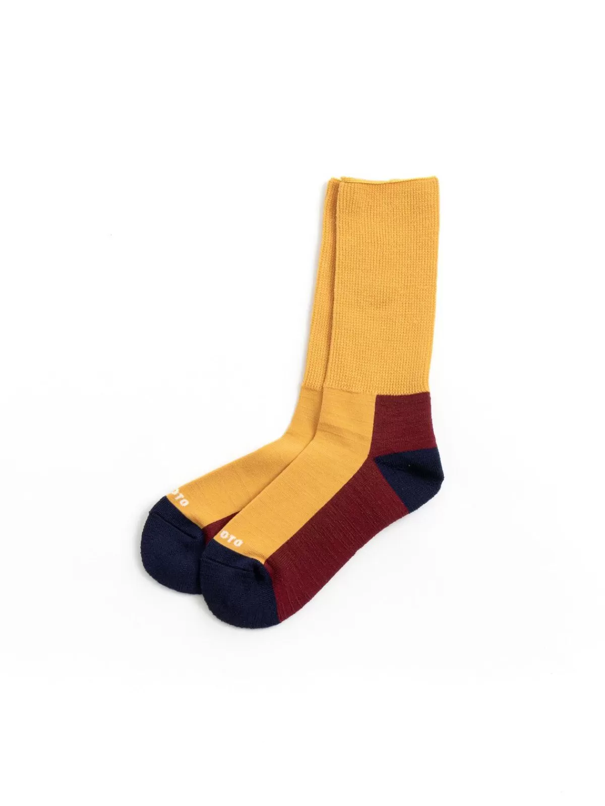 Hybrid Pile Crew Socks Merino Wool Ylw/Bur/Nvy^RoToTo Discount