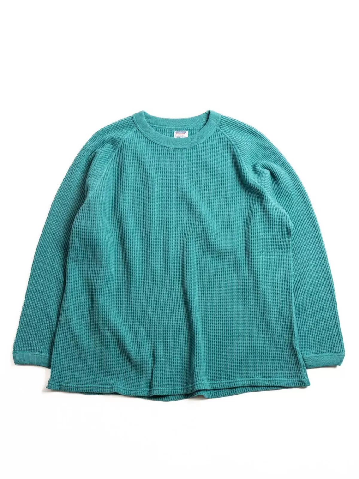Lot.59001 Heavy Waffle L/S Tee Turquoise^DUBBLE WORKS Store