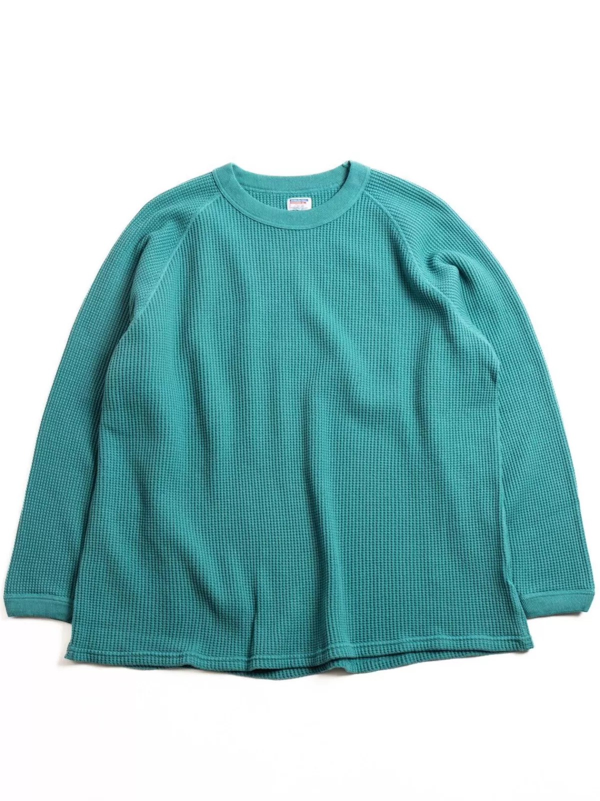 Lot.59001 Heavy Waffle L/S Tee Turquoise^DUBBLE WORKS Store