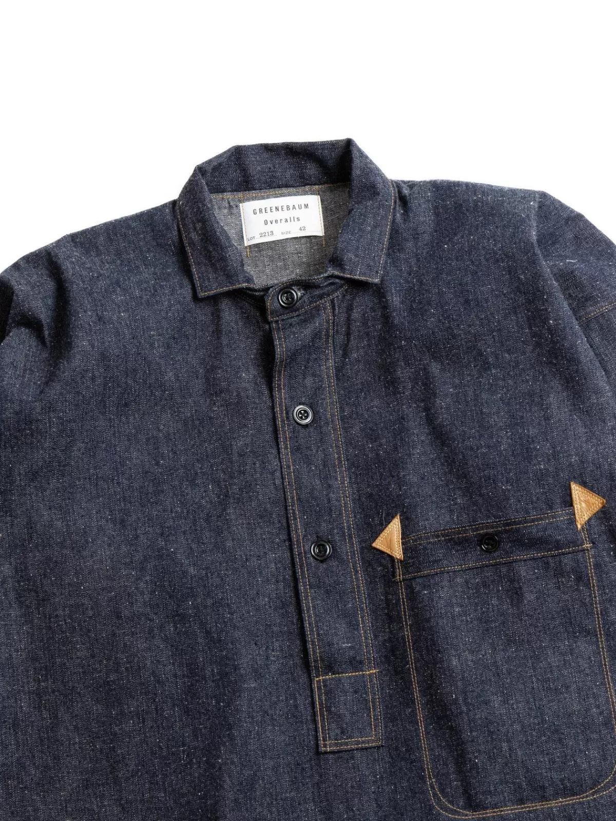 Lot 22131880 Heavy Leather Bound Jumper Indigo Denim^Warehouse & Co Cheap