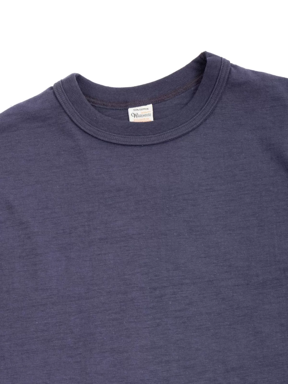 Lot 4601 No Print T Shirt Navy (Egg Plant)^Warehouse & Co Outlet