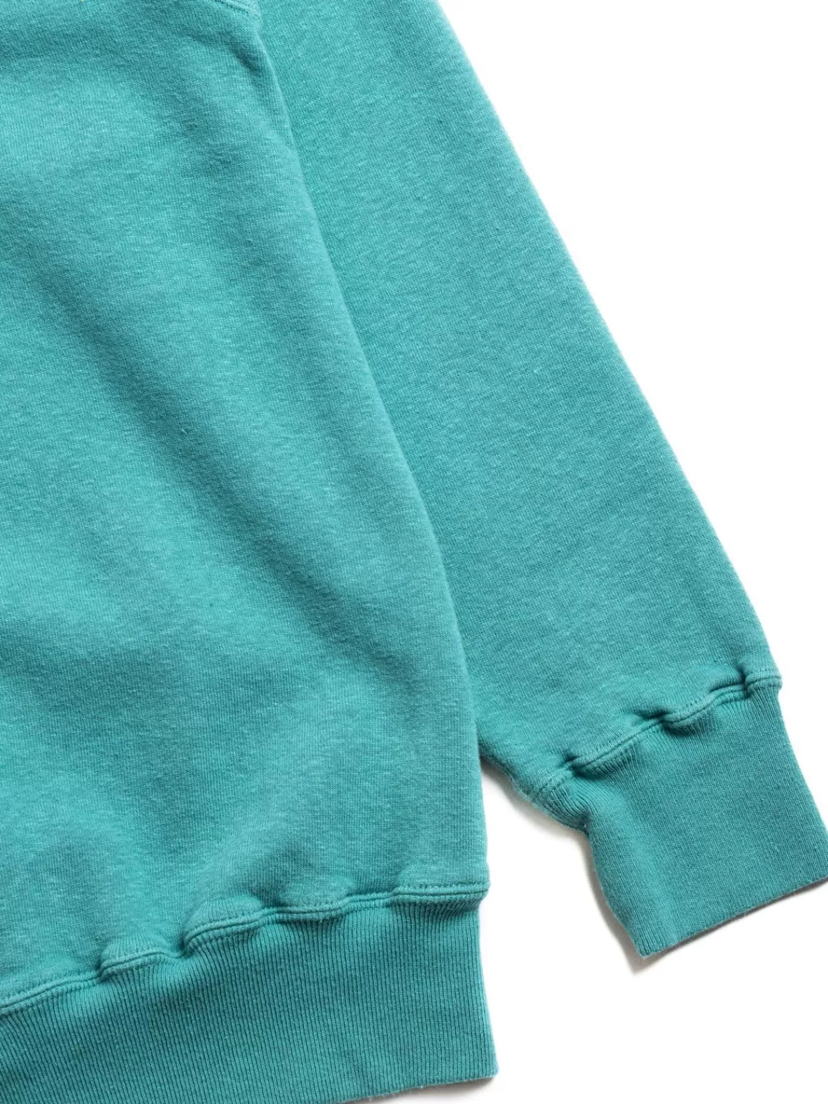 Lot 86014 Loop Wheel High Neck Half Zip Sweatshirt Turquoise^DUBBLE WORKS Hot
