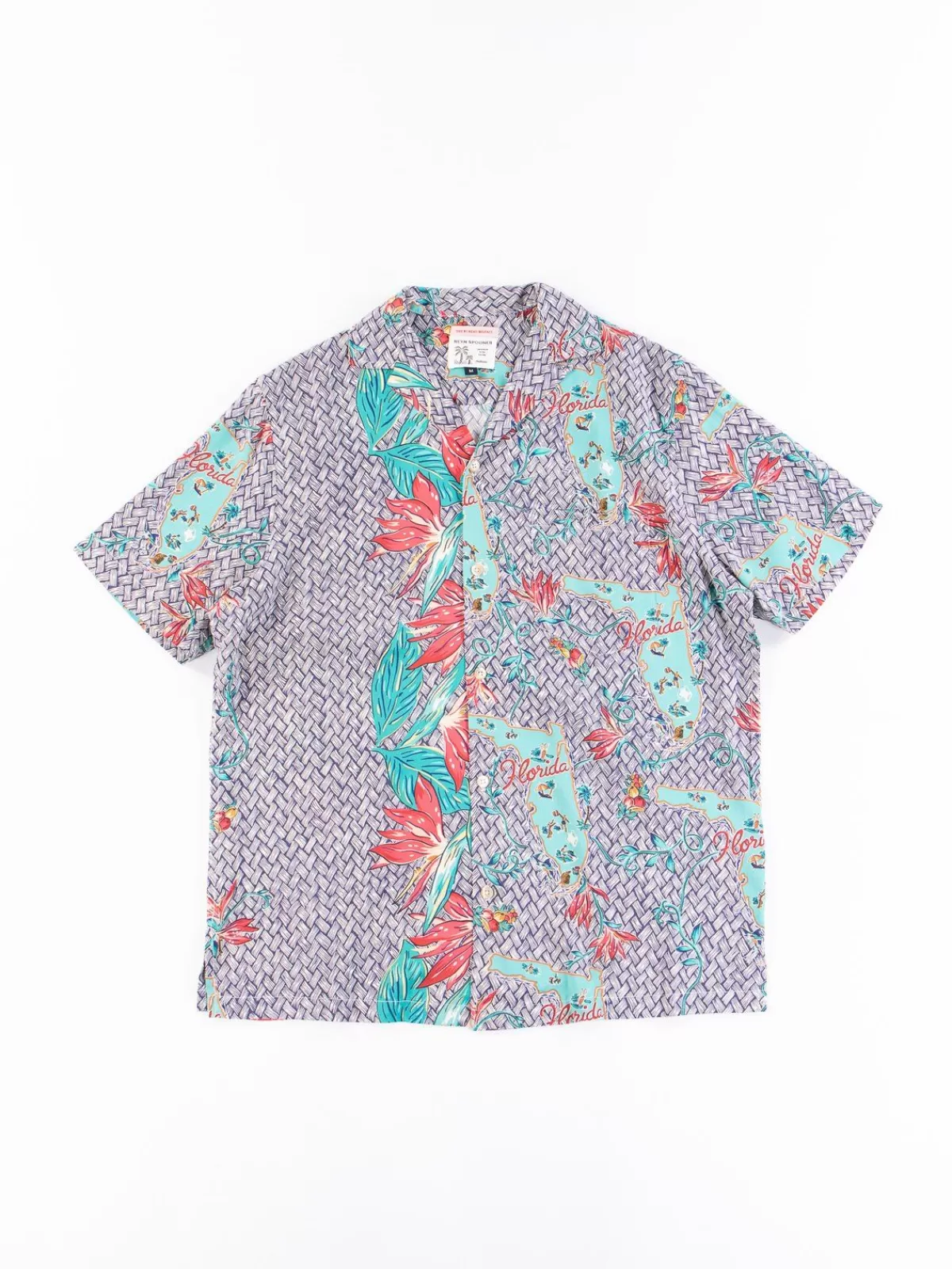 Navy Florida Rayon Camp Shirt^Reyn Spooner For The Bureau Fashion