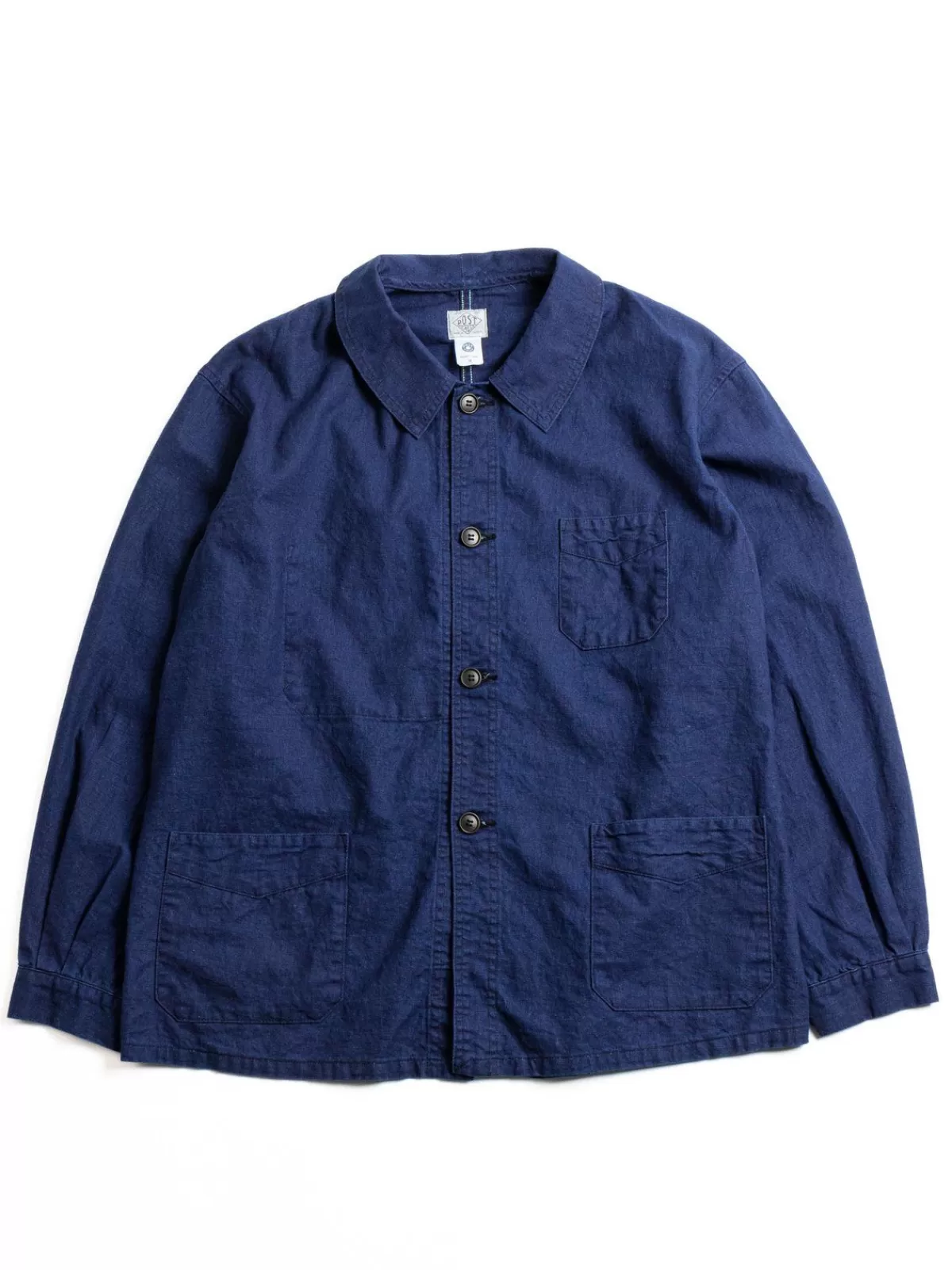 Pos Travail Cotton Linen Sheeting Indigo^Post O’alls Store
