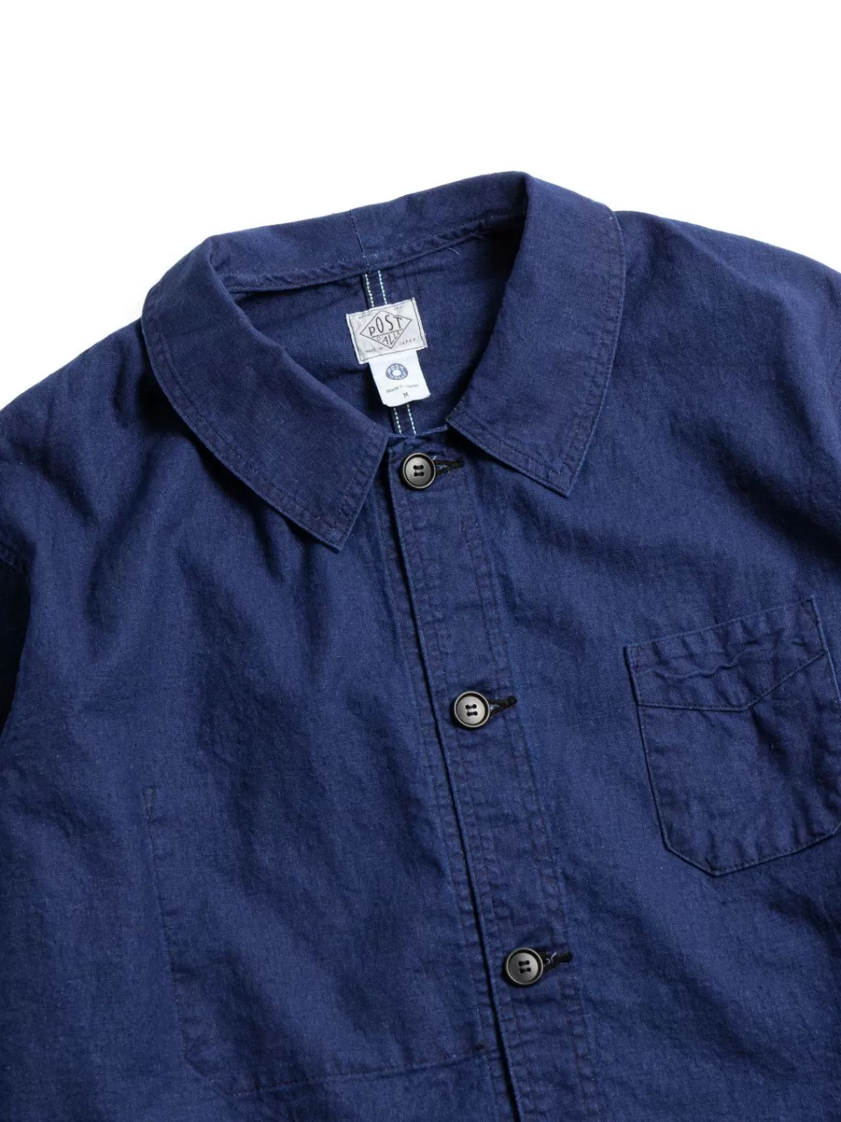 Pos Travail Cotton Linen Sheeting Indigo^Post O’alls Store