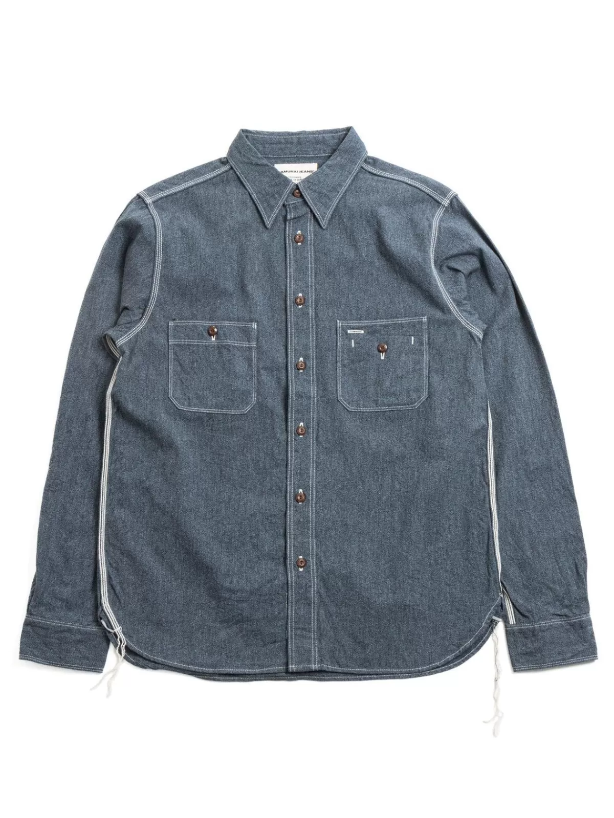 Sjcbs23 Twisted Heather Selvedge Chambray Navy^SAMURAI Discount