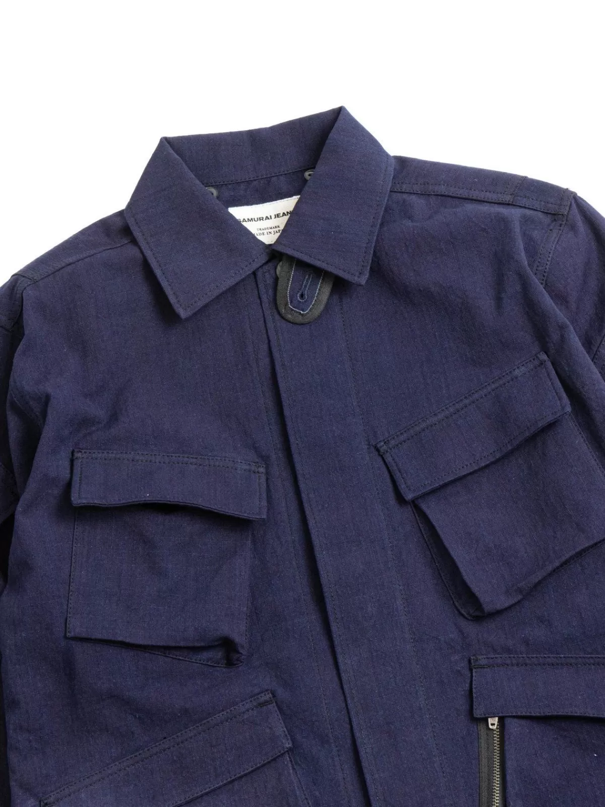 Sjmj23 Ars Indigo Cotton Ripstop Jacket^SAMURAI Best Sale