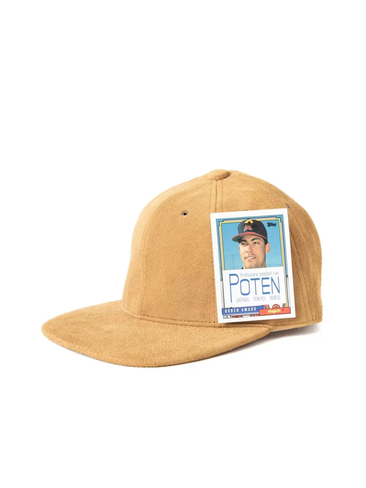 Suede Sp Baseball Cap Camel^Poten Hot