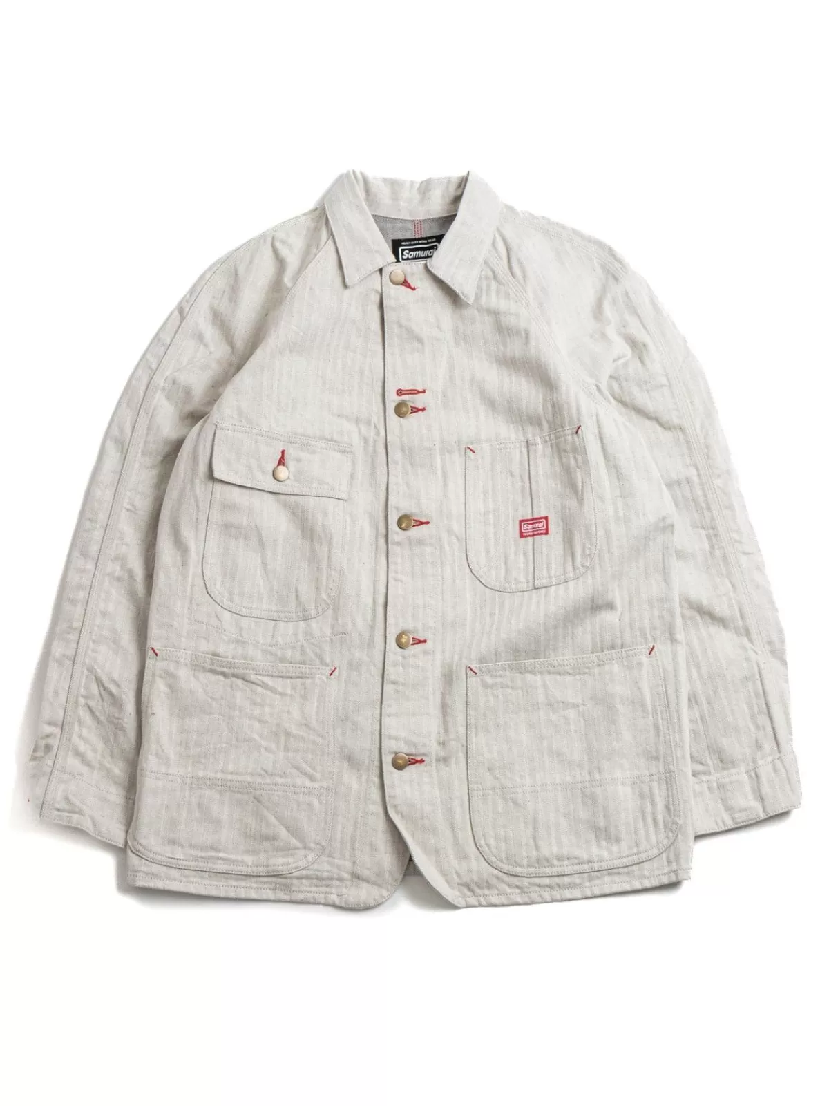 Swcca Hb 13Oz Hbt Chore Jacket Oatmeal^SAMURAI Cheap