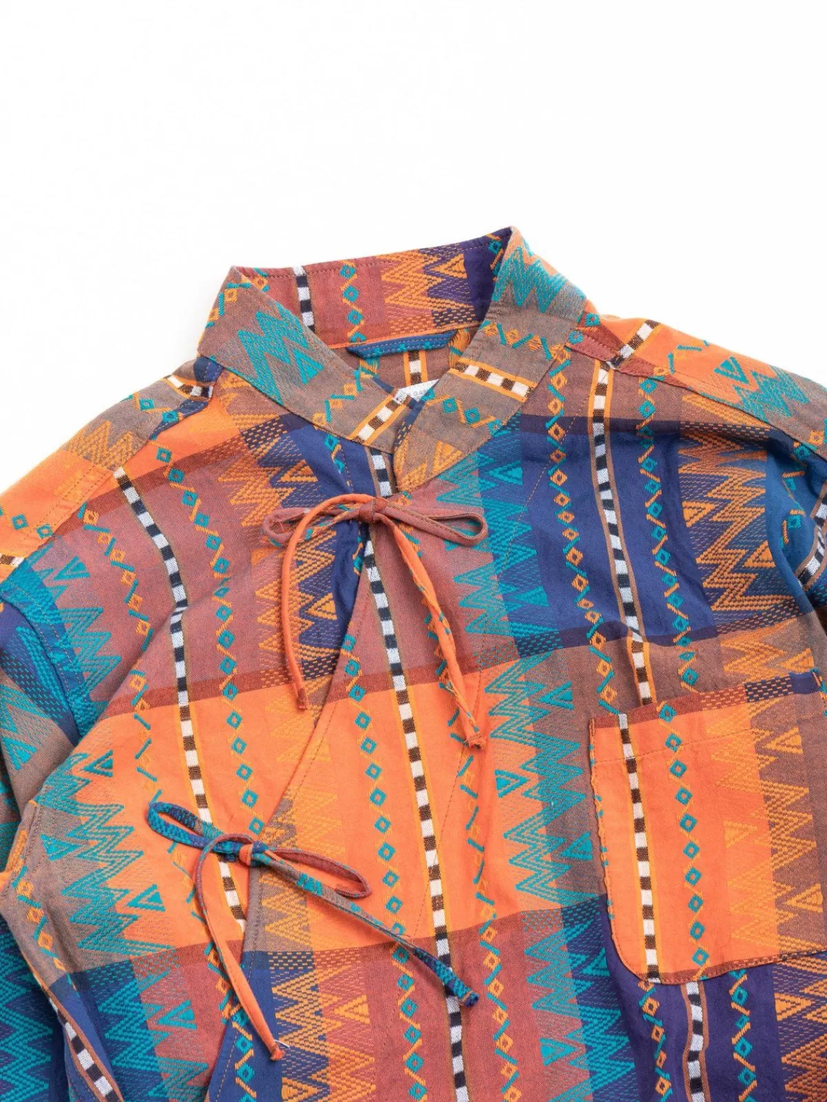 Tibet Shirt Blue Orange Etho Dobby^Engineered Garments Best