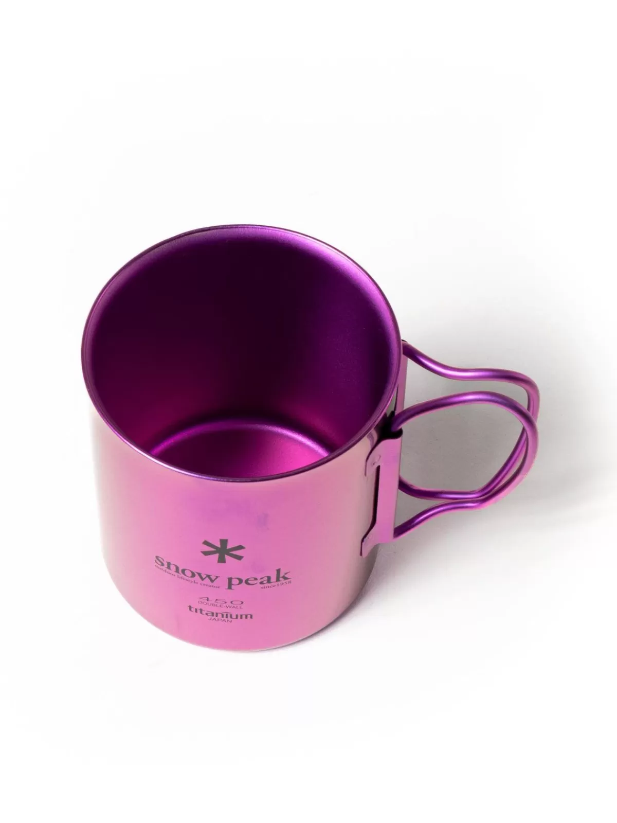 Titanium Double Wall 450 Mug Purple^Snow Peak Hot