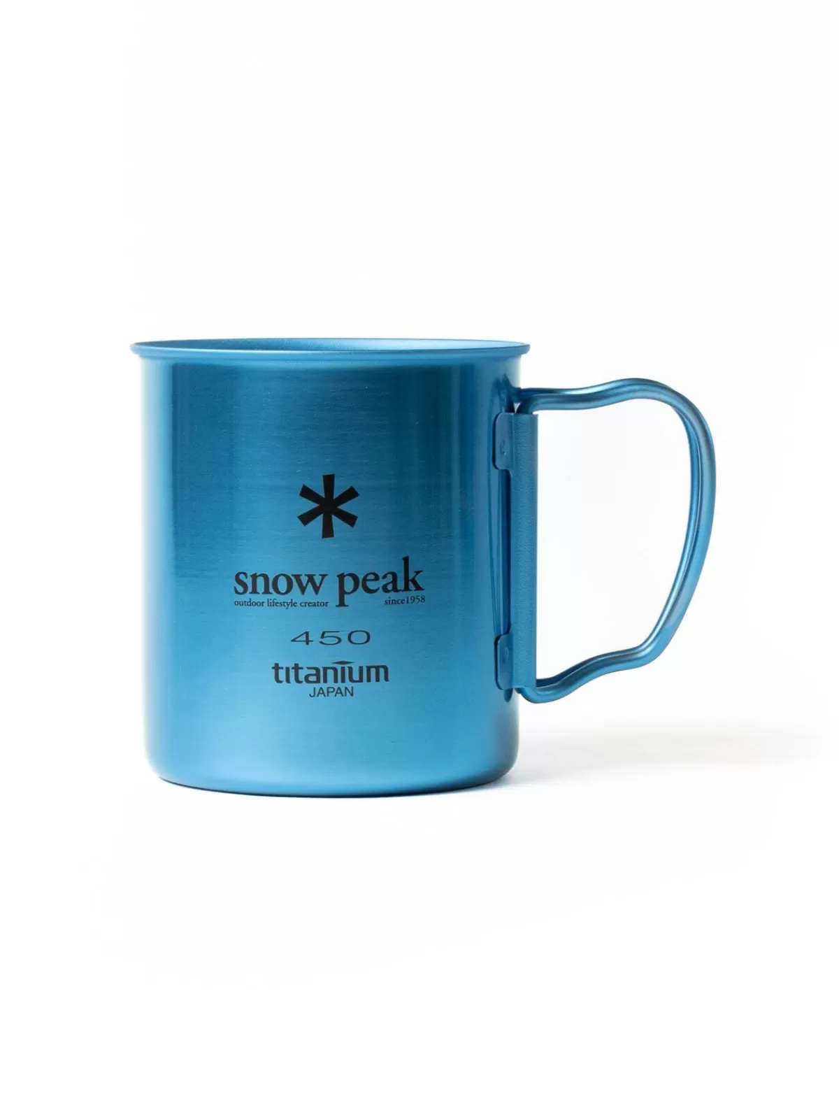 Titanium Single Wall 450 Mug Blue^Snow Peak New
