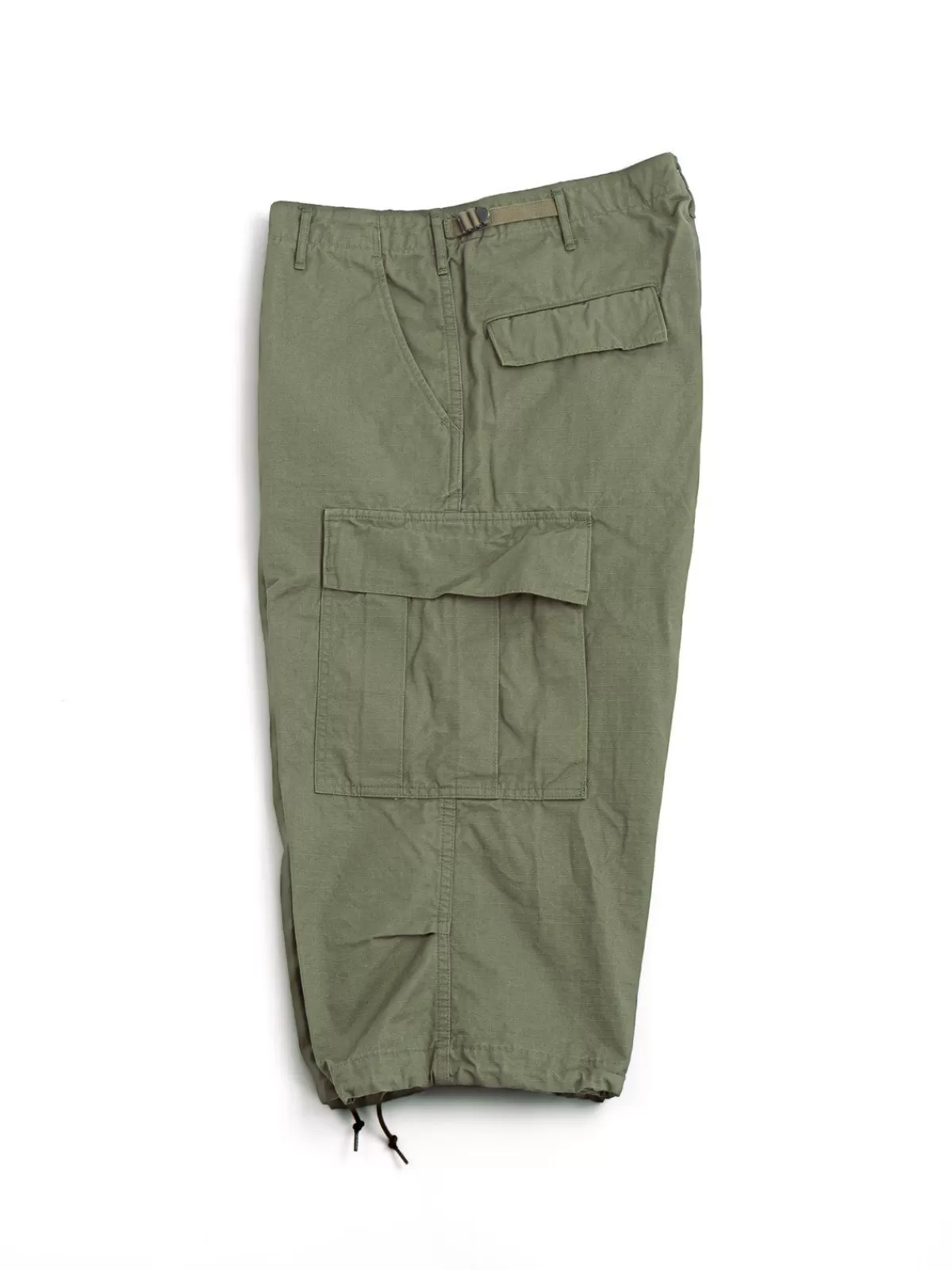 Vintage Fit 6 Pocket Cargo Shorts Ripstop Army Green^orSlow oddments Shop