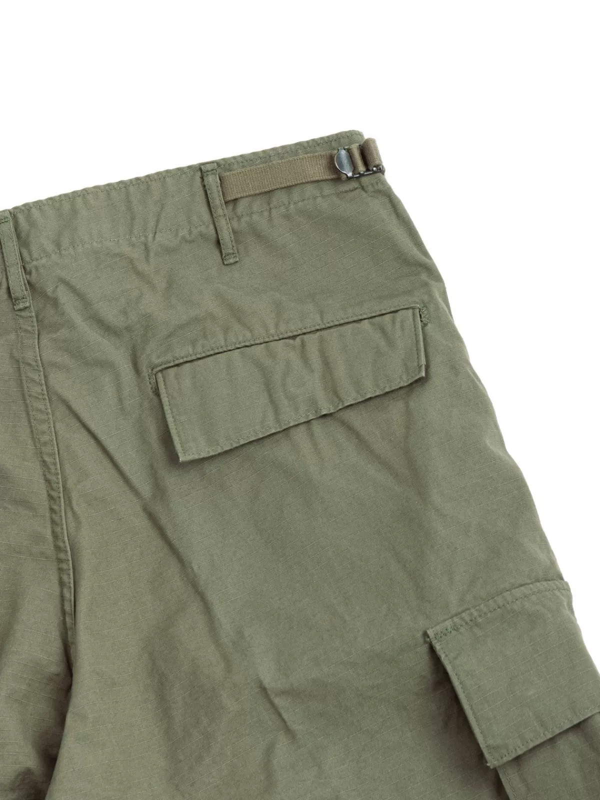 Vintage Fit 6 Pocket Cargo Shorts Ripstop Army Green^orSlow oddments Shop