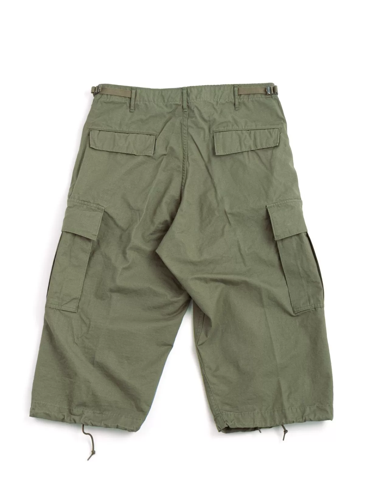 Vintage Fit 6 Pocket Cargo Shorts Ripstop Army Green^orSlow oddments Shop
