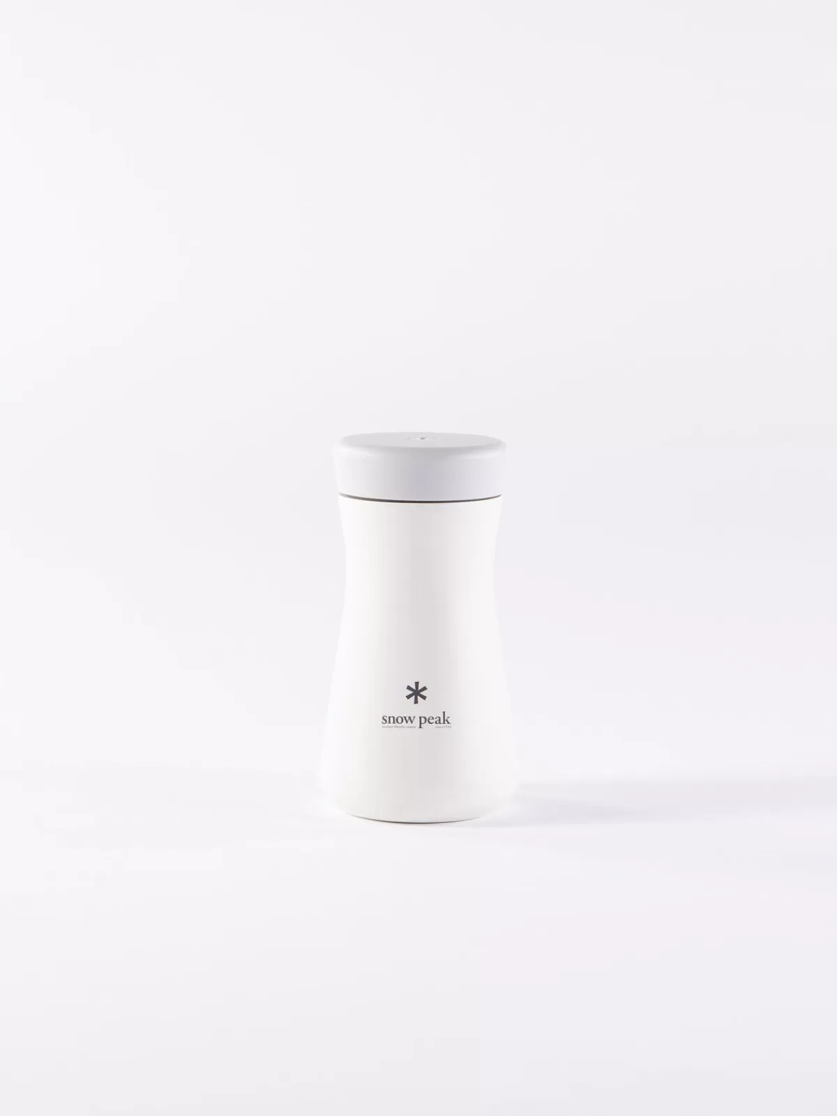 White Tsuzumi 350 Stainless Vacuum Bottle^Snow Peak Outlet