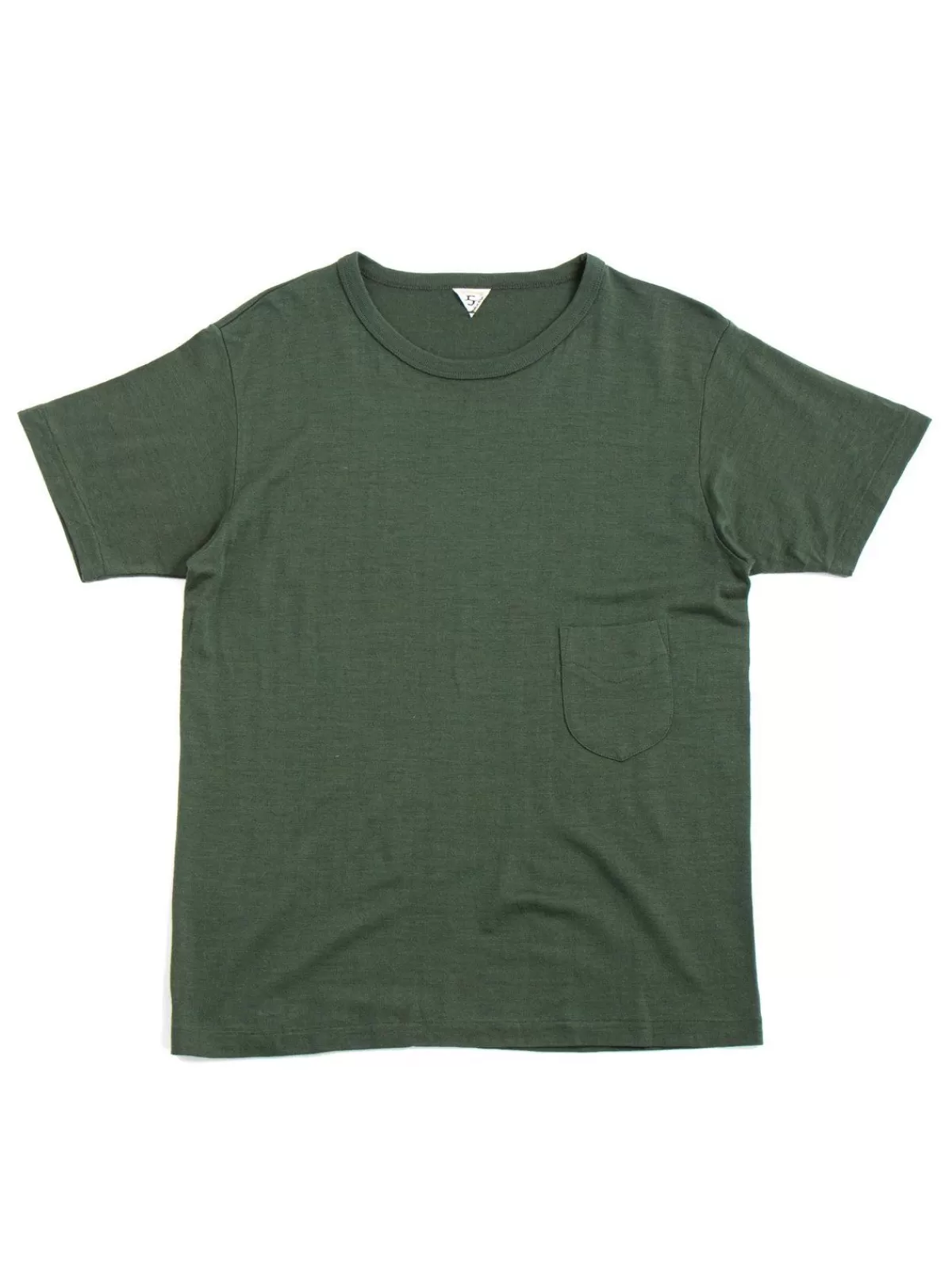 Wl Dizzy (Wool Linen) Pocket Tee Green^Filmelange Best Sale