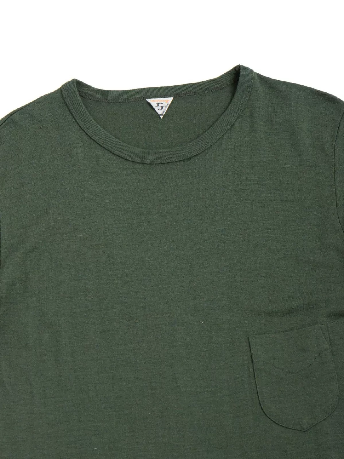 Wl Dizzy (Wool Linen) Pocket Tee Green^Filmelange Best Sale