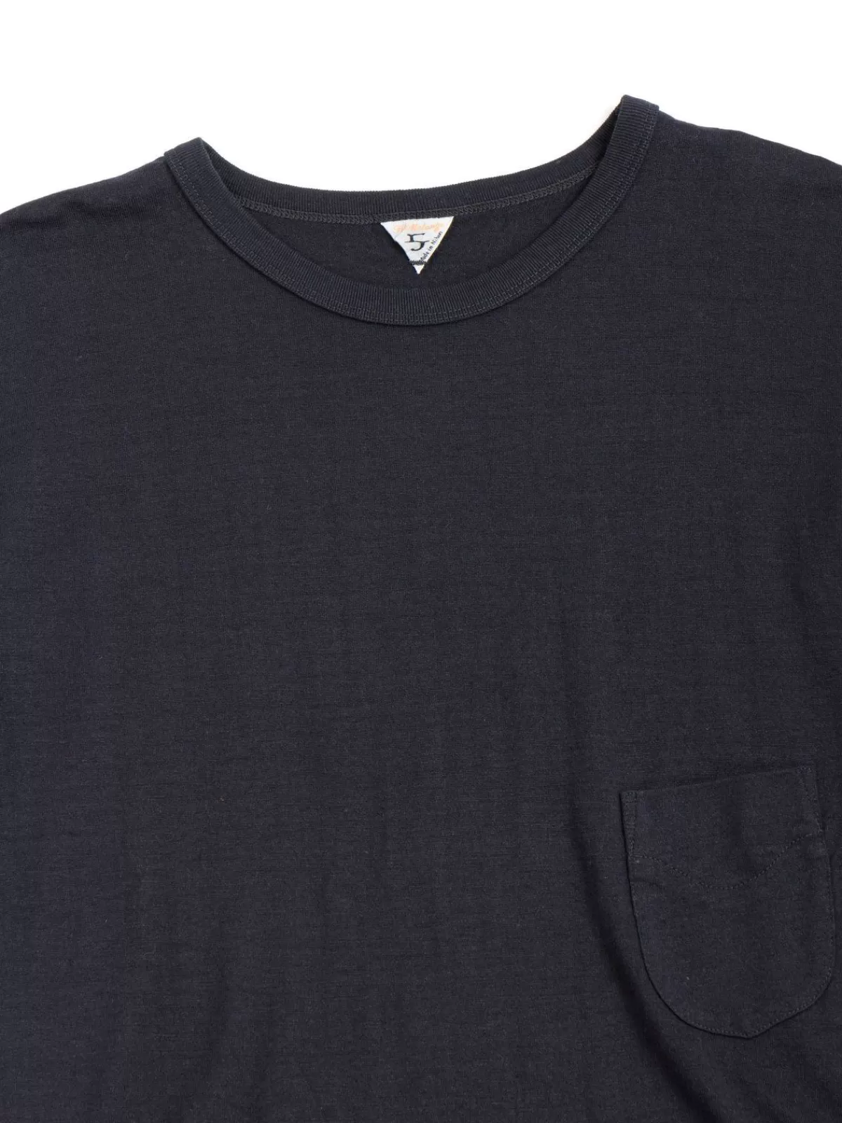 Wl Dizzy (Wool/Linen) Pocket Tee Black Navy^Filmelange Sale