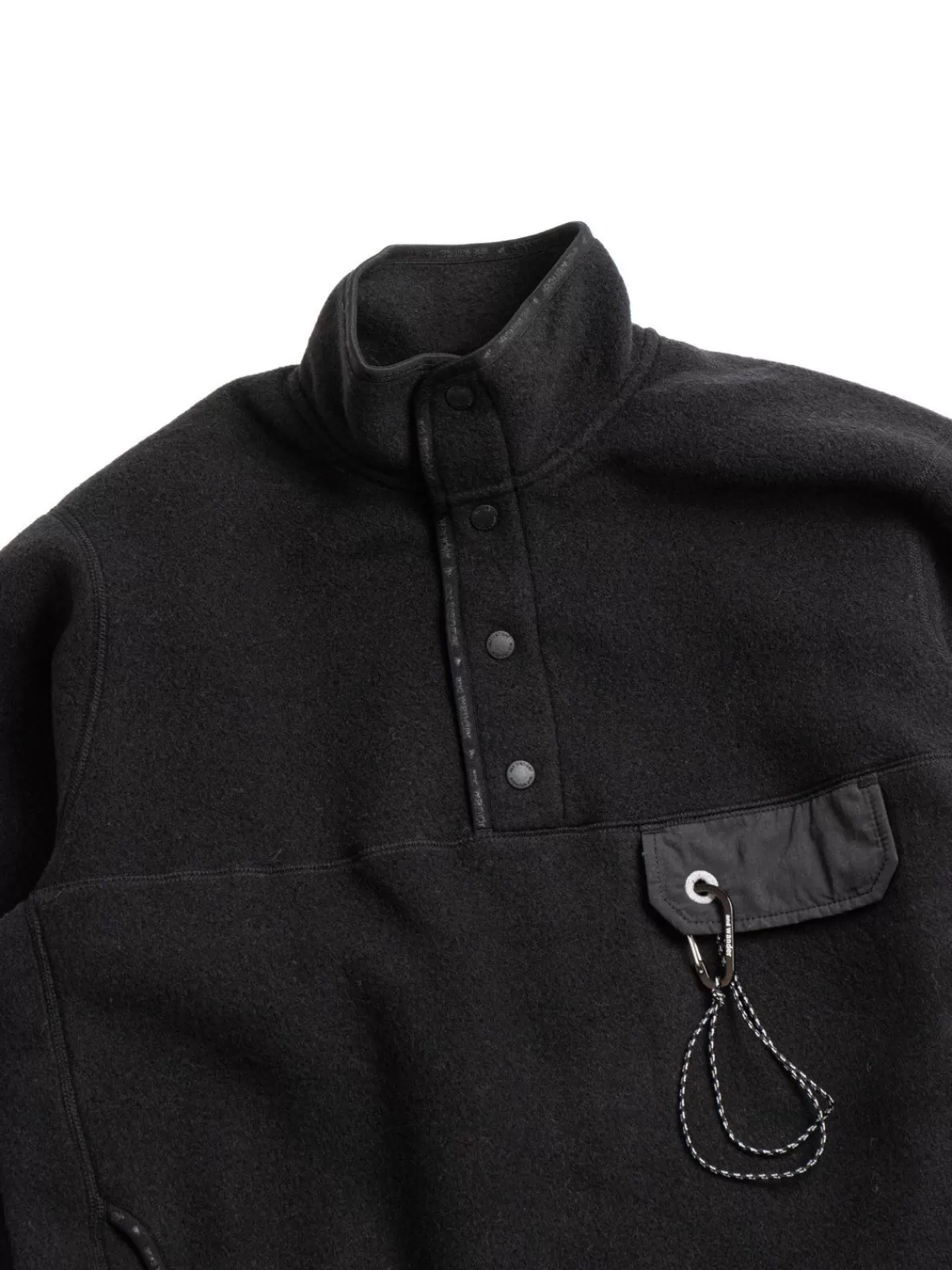 Wool Fleece Pullover Black^and wander Flash Sale