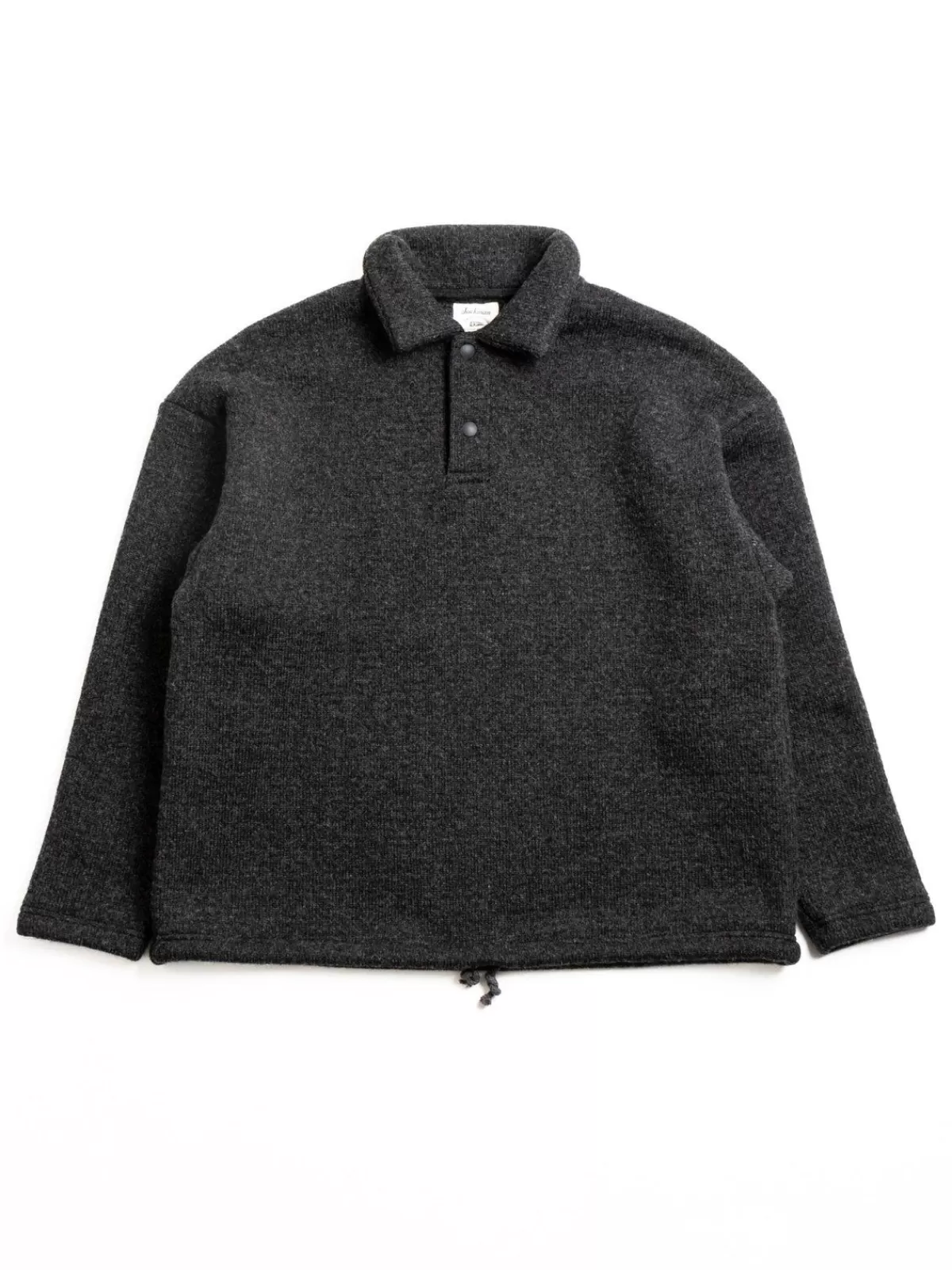 Wool Himo Polo Heather Black^Jackman Fashion