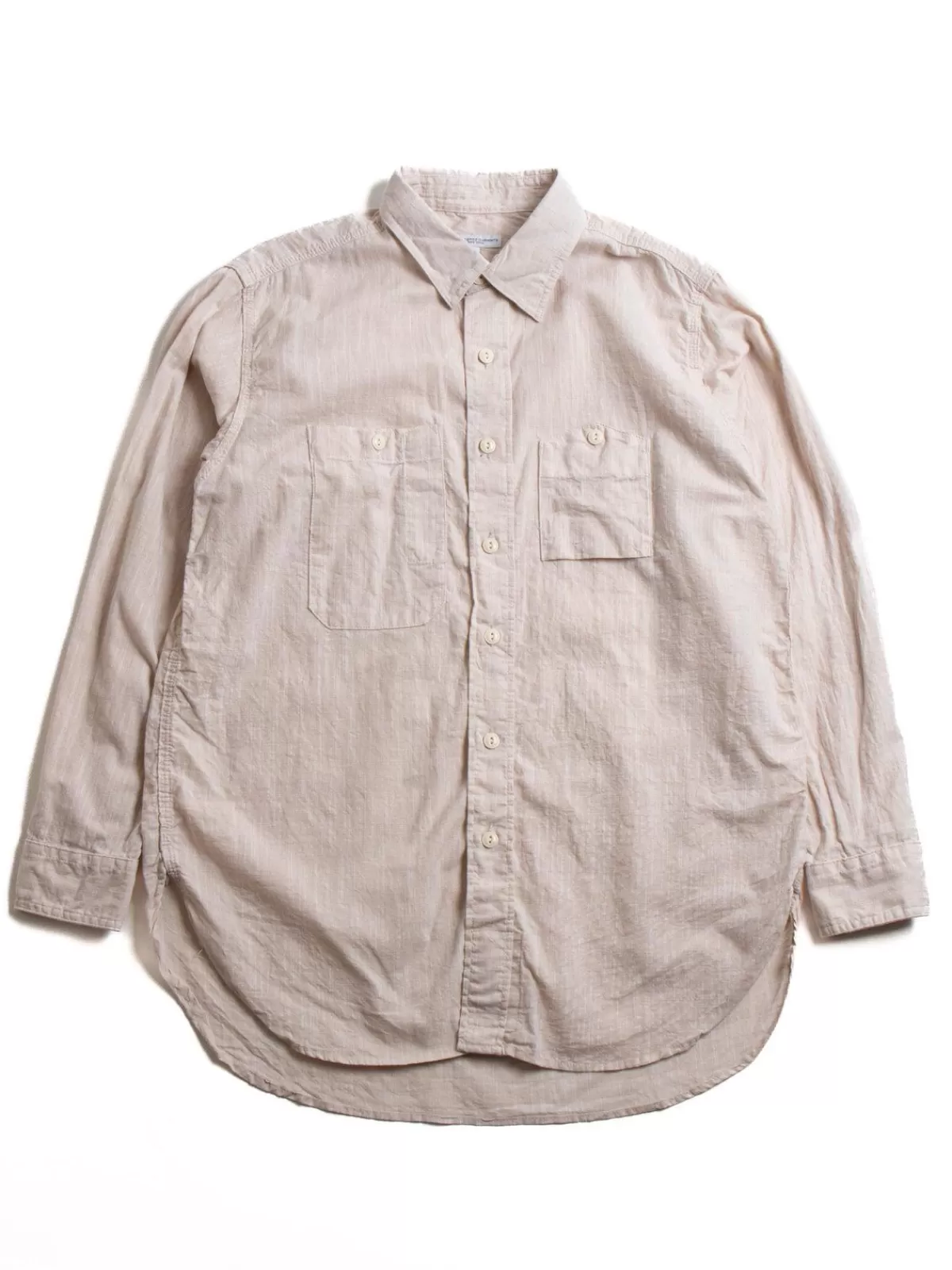 Work Shirt Beige Cotton Slab^Engineered Garments Sale