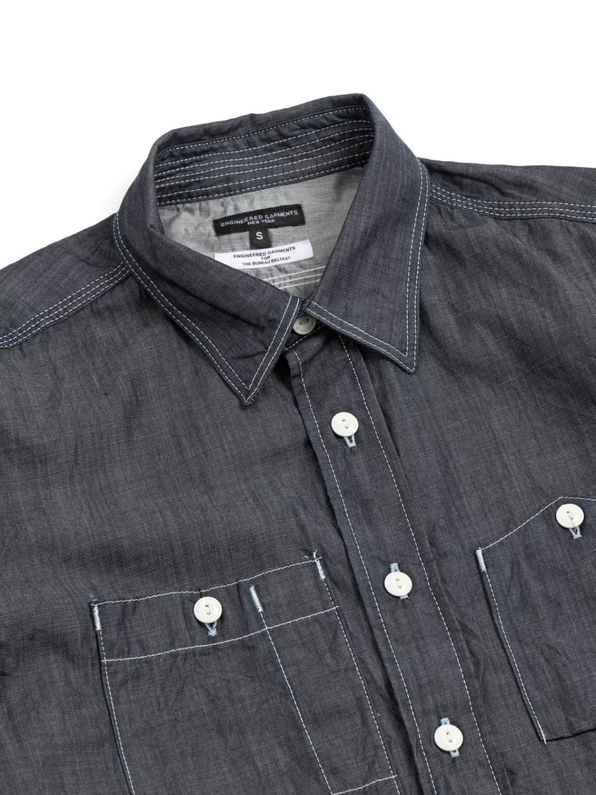 Work Shirt Japanese Blue Light Denim (Tbb Exclusive)^Engineered Garments For The Bureau Hot