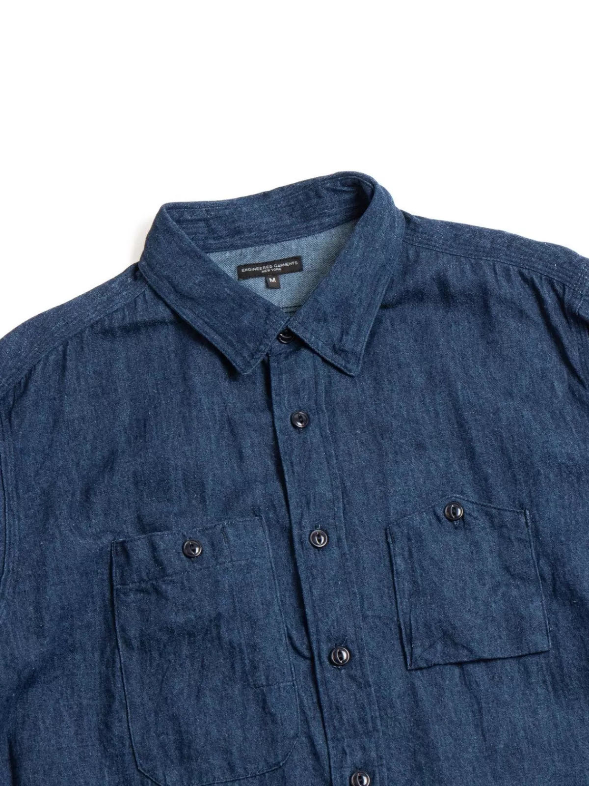 Work Shirt Navy Hemp Cotton Denim^Engineered Garments Cheap